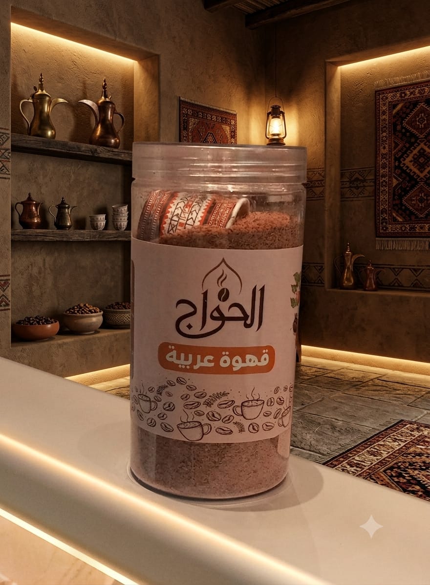 قهوه عربيه الحواج خلطتنا الخاصه الوزن نصف كيلو