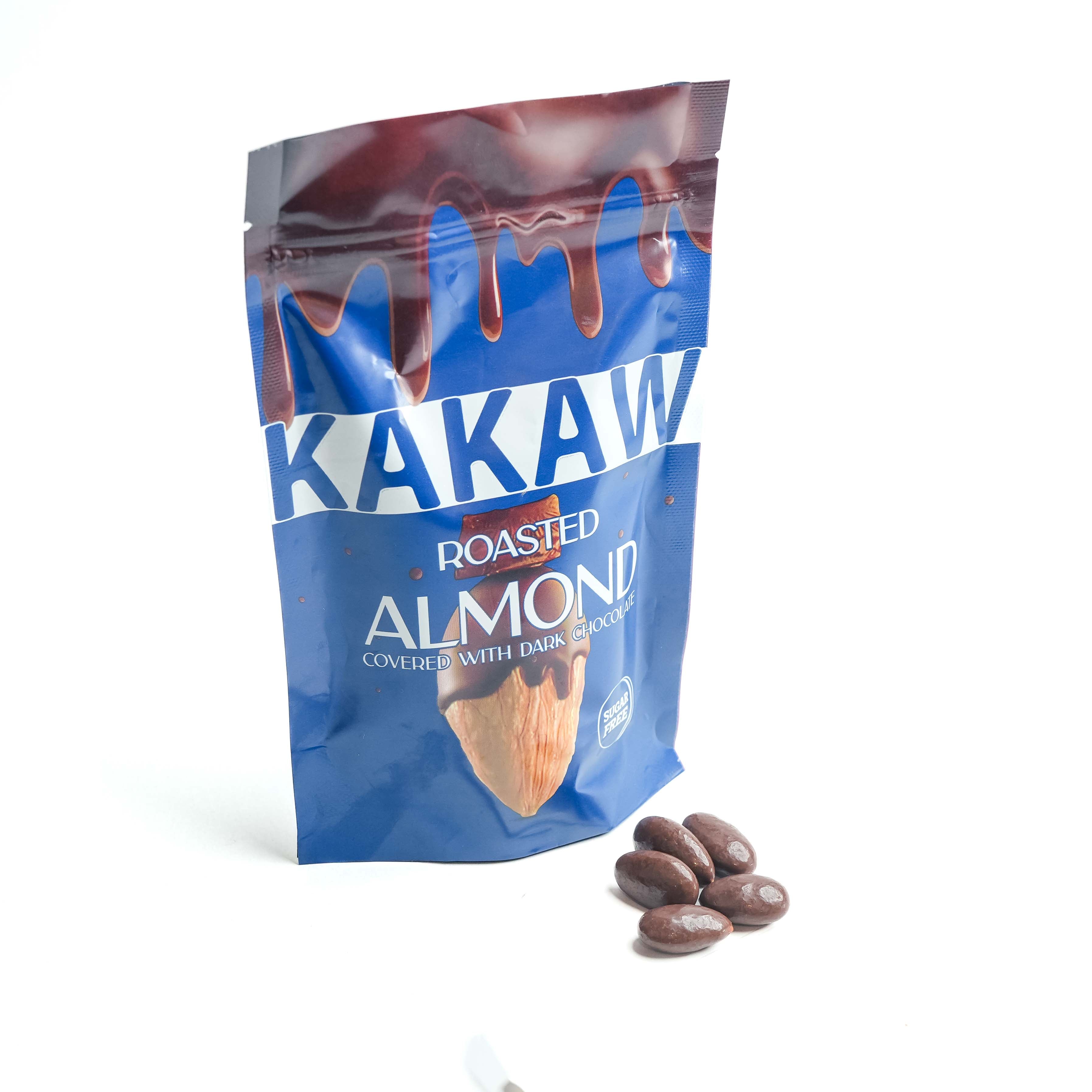 Roasted Almond Covered With Dark Chocolate 80g