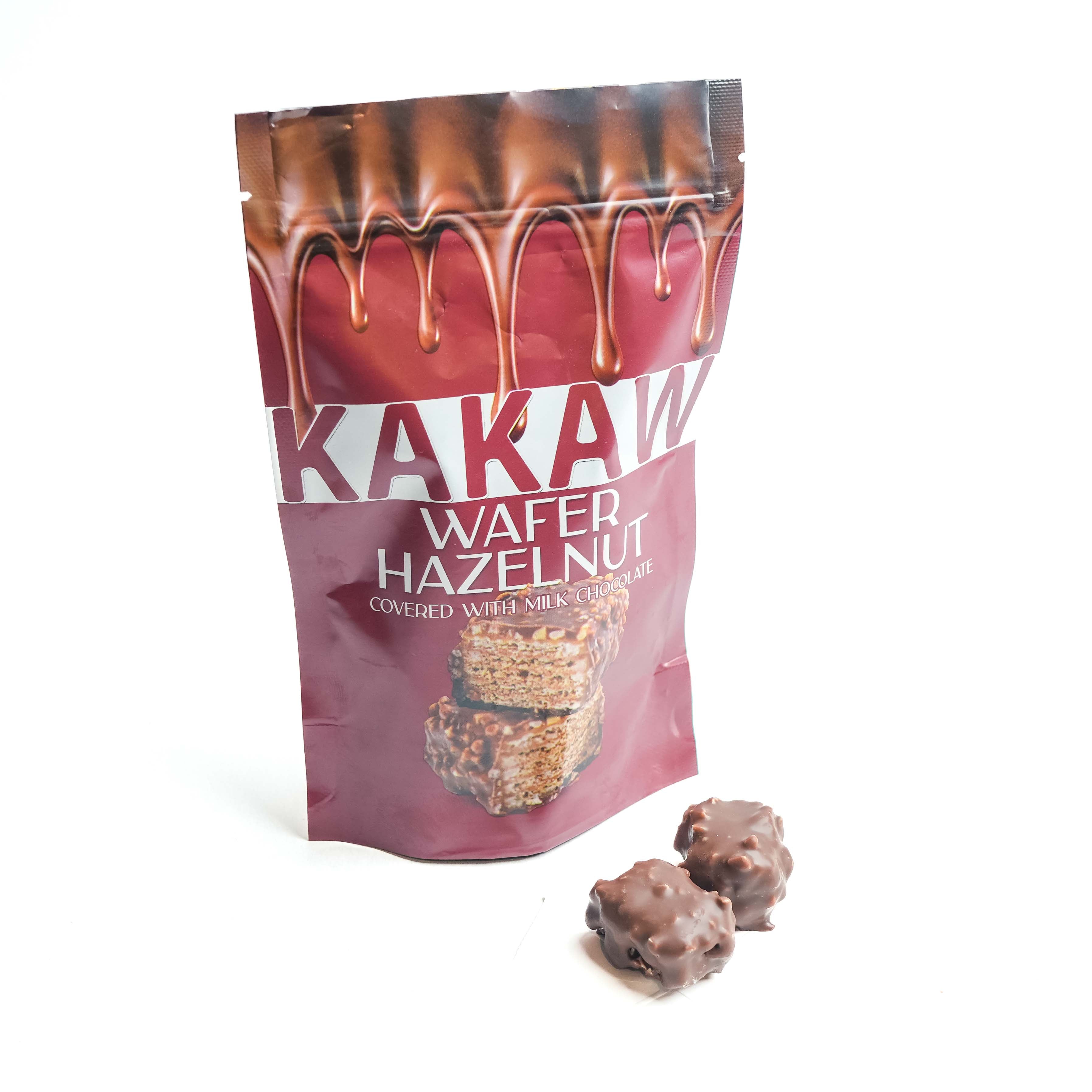 Wafer Hazelnuts Coverd with Milk Chocolate 80 G