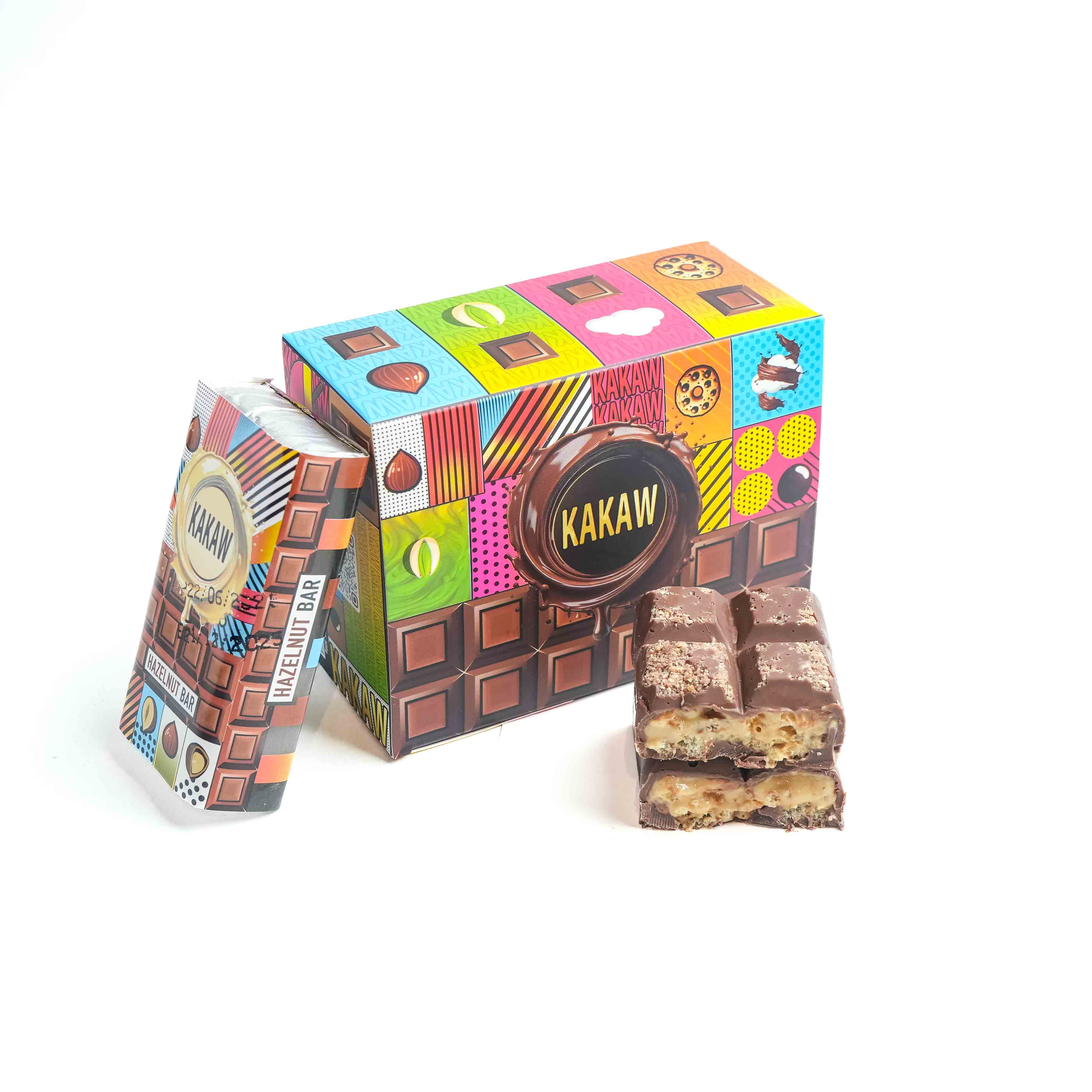 Kakaw Bar Hazelnuts Box 5 Pieces