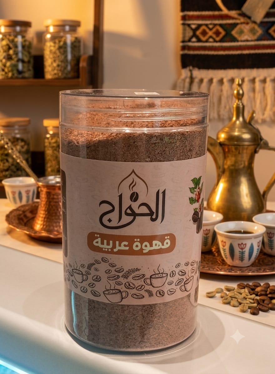 قهوه عربيه الحواج خلطتنا الخاصه الوزن كيلو