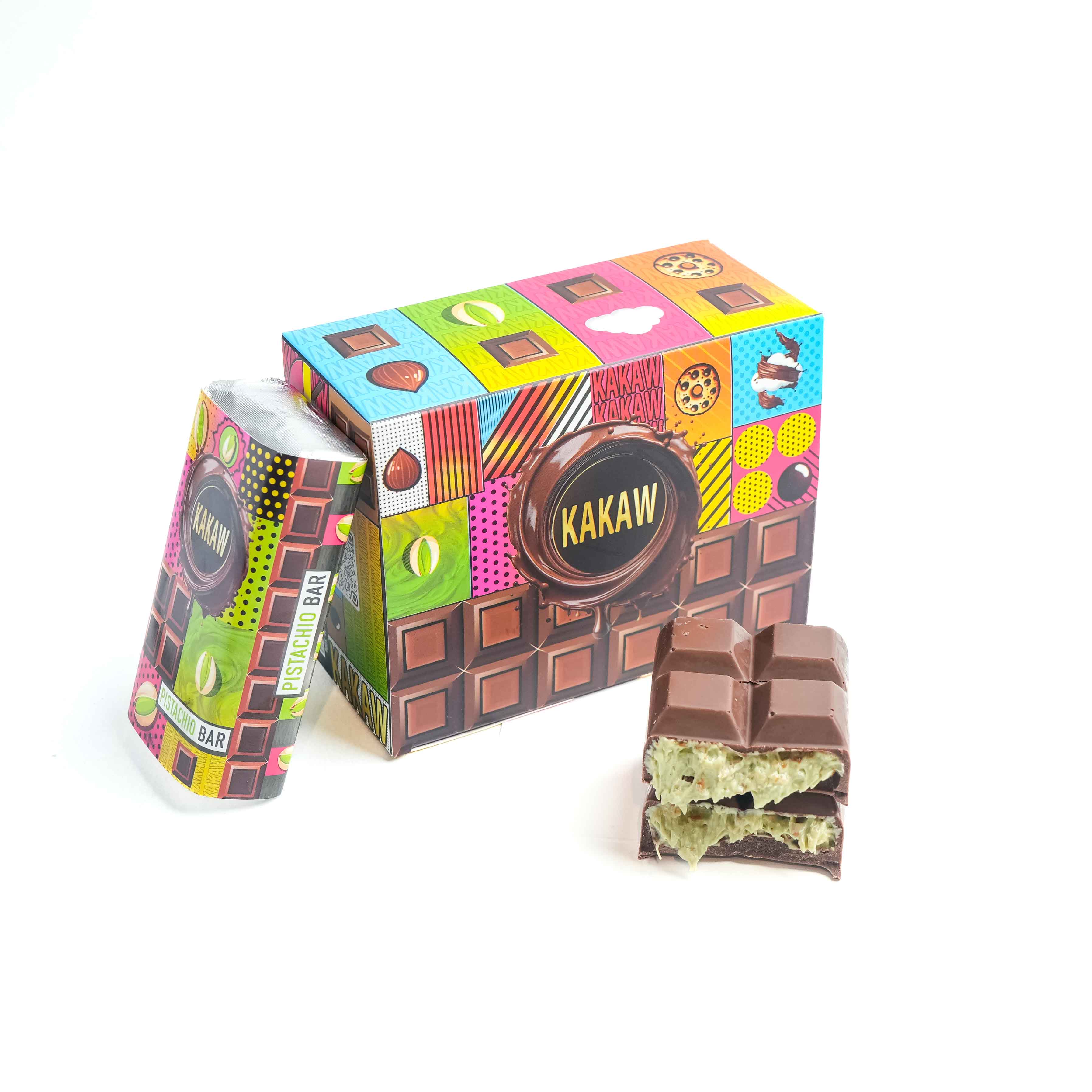 Kakaw Bar Pistachio Box 5 Pieces