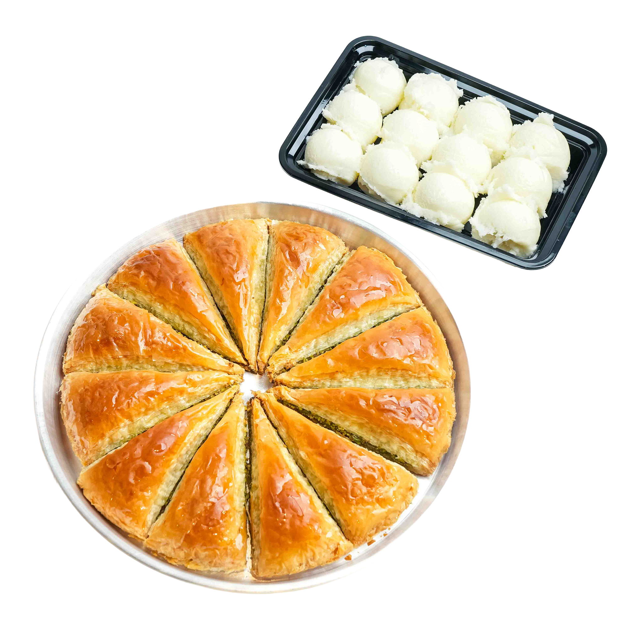 Havúç Baklava with Ice Cream — Güllüoğlu Kuwait